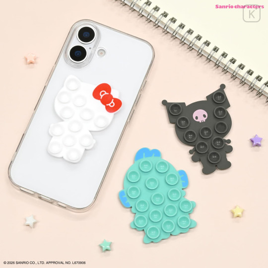 Japan Sanrio Petasuma Double-Sided Suction Pad - Kuromi - 6