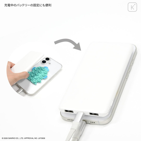 Japan Sanrio Petasuma Double-Sided Suction Pad - Hangyodon - 5