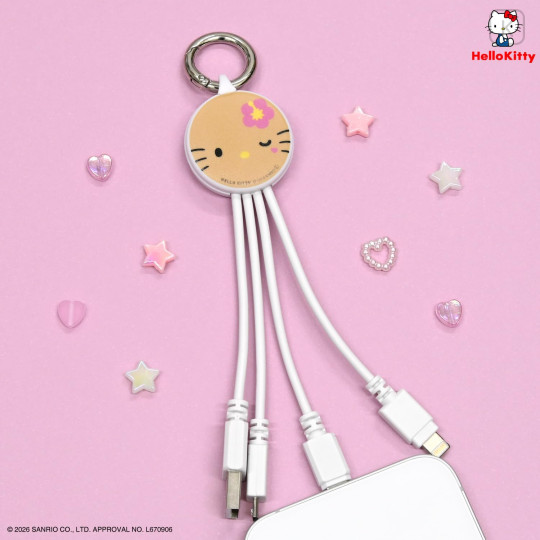 Japan Sanrio Multi Charging Cable - Hello Kitty - 6