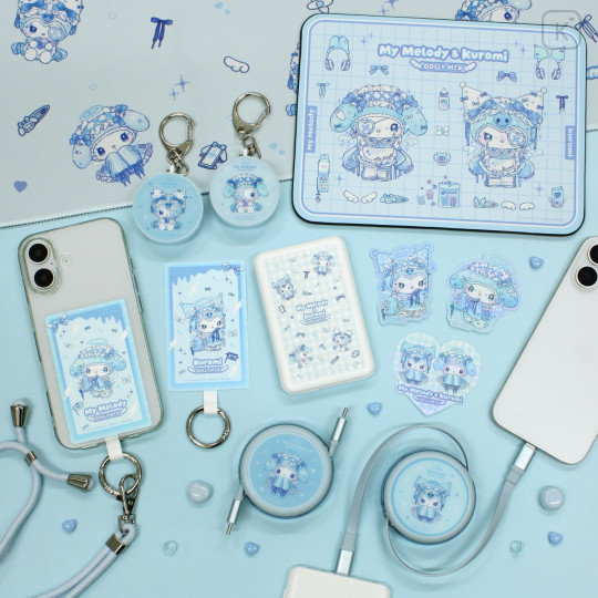 Japan Sanrio PD60W USB Type-C Retractable Cable - My Melody : Dolly Mix - 7