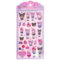 Japan Sanrio Pukurin Candy Sticker - Kuromi & My Melody