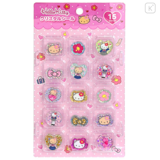 Japan Sanrio Crystal Sticker - Hello Kitty - 1