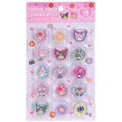 Japan Sanrio Crystal Sticker - Kuromi & My Melody