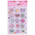 Japan Sanrio Crystal Sticker - Kuromi & My Melody - 1