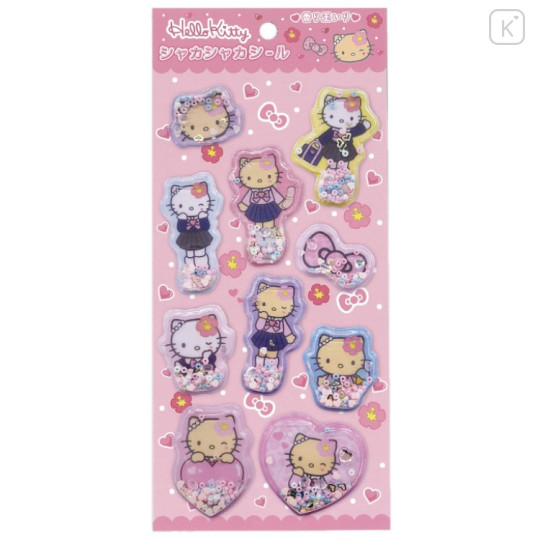 Japan Sanrio Shaker Sticker - Hello Kitty - 1