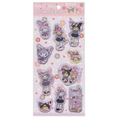 Japan Sanrio Shaker Sticker - Kuromi & My Melody