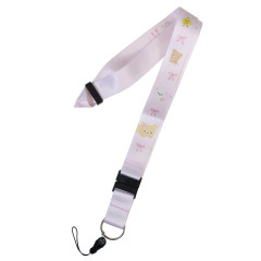 Japan San-X Neck Strap - Rilakkuma : Ribbon Light Pink