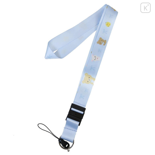 Japan San-X Neck Strap - Rilakkuma : Ribbon Light Blue - 1