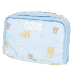 Japan San-X Multi-Purpose Travel Document Organizer - Rilakkuma : Ribbon Light Blue