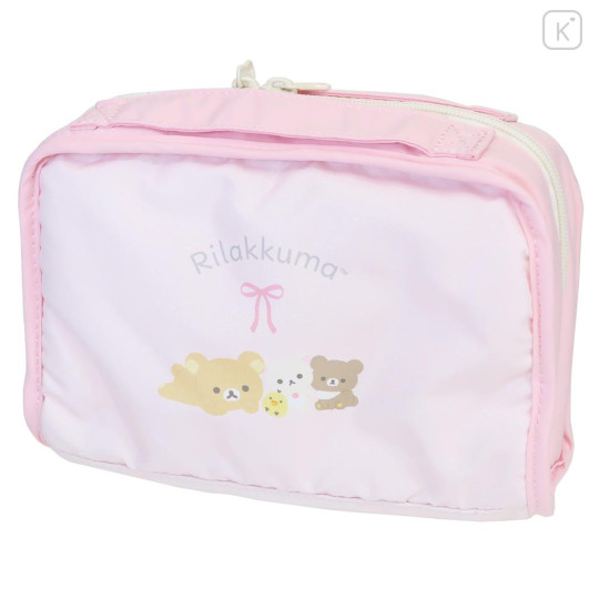 Japan San-X Multi-Purpose Travel Document Organizer - Rilakkuma : Ribbon Light Pink - 1