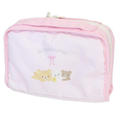 Japan San-X Multi-Purpose Travel Document Organizer - Rilakkuma : Ribbon Light Pink