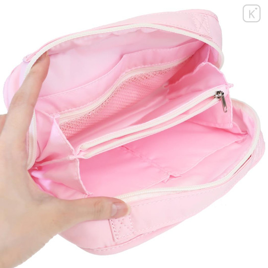 Japan San-X Multi-Purpose Travel Document Organizer - Rilakkuma : Ribbon Light Pink - 3