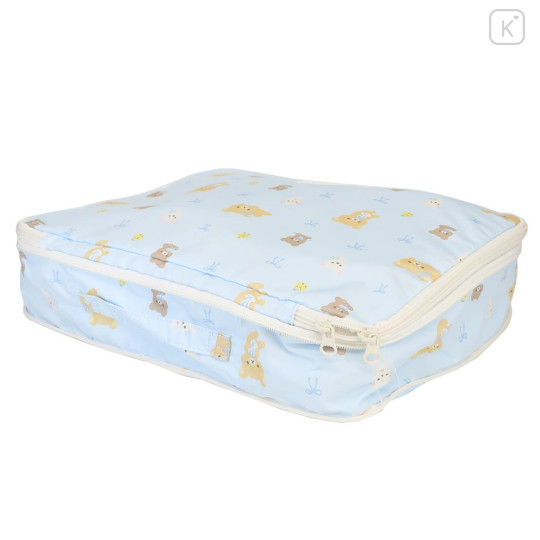 Japan San-X Clothing Compression Storage Pouch (S) - Rilakkuma : Ribbon Light Blue - 2