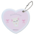 Japan San-X Heart-Shaped Slide Mirror - Korilakkuma : Ribbon Light Pink - 1