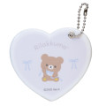 Japan San-X Heart-Shaped Slide Mirror - Chairoikoguma : Ribbon - 1