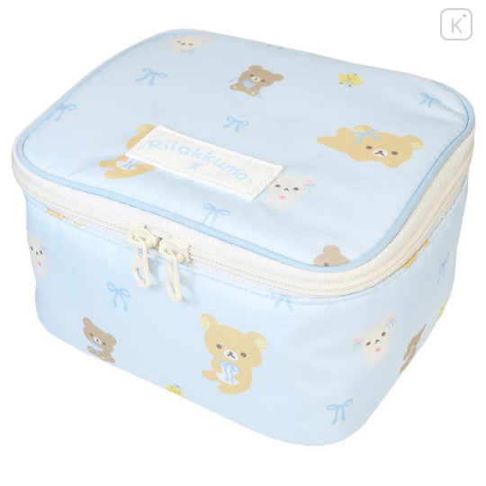 Japan San-X Vanity Pouch - Rilakkuma : Ribbon Light Blue - 1