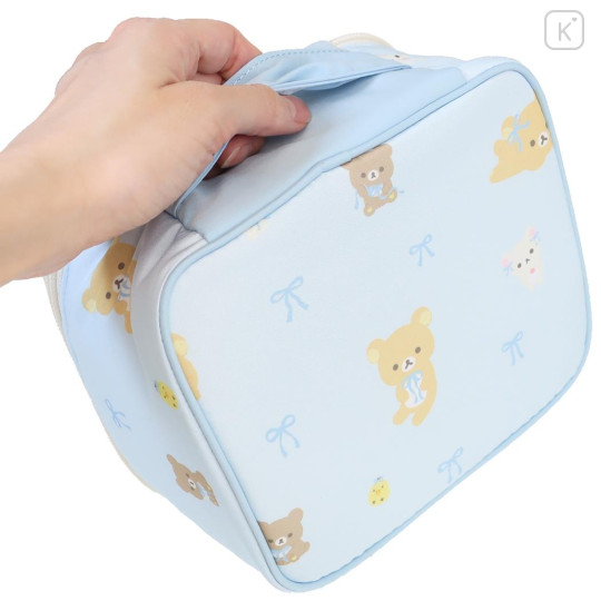 Japan San-X Vanity Pouch - Rilakkuma : Ribbon Light Blue - 2