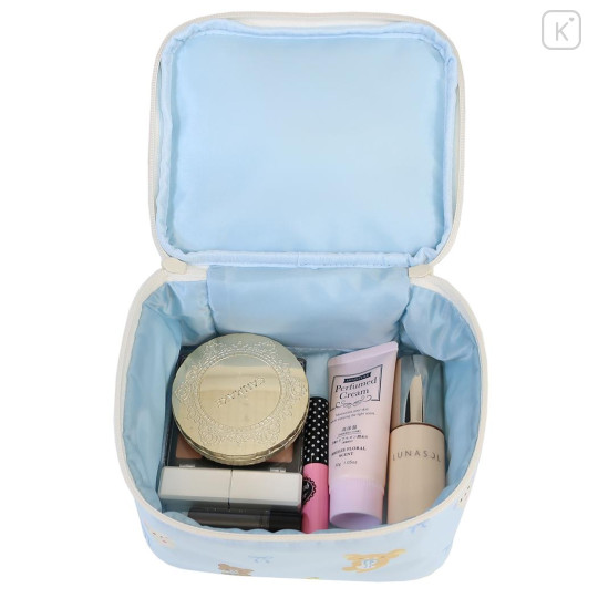Japan San-X Vanity Pouch - Rilakkuma : Ribbon Light Blue - 3