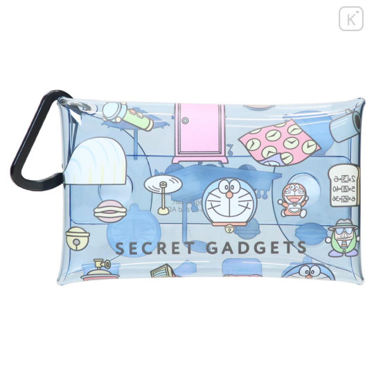 Japan Doraemon Clear Multi Case (S) - Doraemon : Secret Gadgets Blue - 1