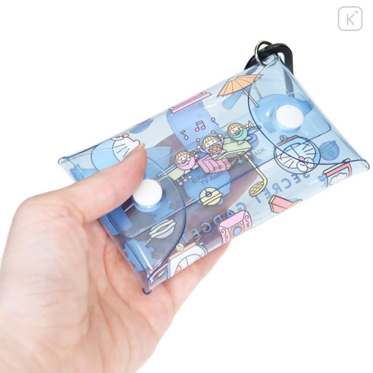Japan Doraemon Clear Multi Case (S) - Doraemon : Secret Gadgets Blue - 2