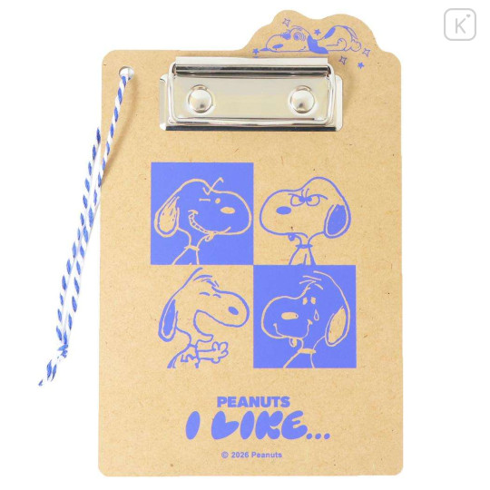Japan Peanuts A6 Wooden Clipboard - Snoopy : I Like... Peanuts - 1