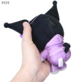 Japan Sanrio Plush Pouch & Bag Charm - Kuromi : Heart Sunglasses Y2K Athleisure - 2