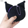 Japan Sanrio Face-Shaped Mini Pouch - Kuromi : Heart Sunglasses Y2K Athleisure - 3