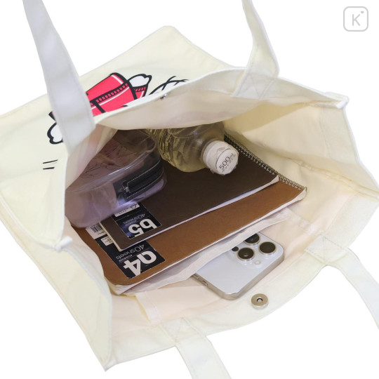 Japan Sanrio Tote Bag - Hello Kitty : Heart Sunglasses Y2K Athleisure Black - 2