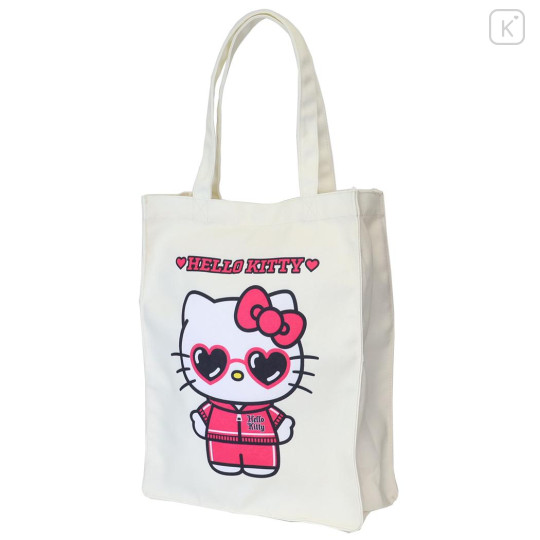 Japan Sanrio Tote Bag - Hello Kitty : Heart Sunglasses Y2K Athleisure Pink - 1