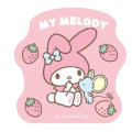 Japan Sanrio Large Vinyl Sticker - My Melody : Strawberry - 1