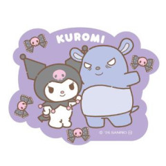 Japan Sanrio Large Vinyl Sticker - Kuromi : Baku Ribbon