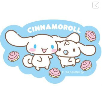 Japan Sanrio Large Vinyl Sticker - Kuromi : Milk Bread - 1
