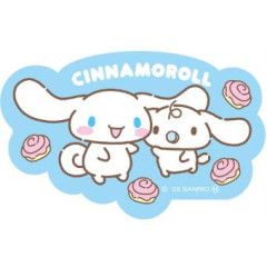 Japan Sanrio Large Vinyl Sticker - Kuromi : Milk Bread