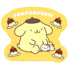 Japan Sanrio Large Vinyl Sticker - Pompompurin : Pudding