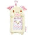 Japan Sanrio Fluffy Pass Case Card Holder - Cinnamoroll : Cinnamo Angel Friend Azuki - 1