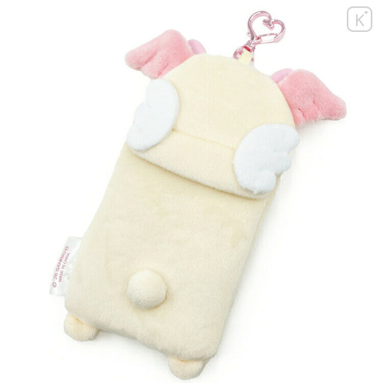 Japan Sanrio Fluffy Pass Case Card Holder - Cinnamoroll : Cinnamo Angel Friend Azuki - 2