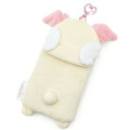 Japan Sanrio Fluffy Pass Case Card Holder - Cinnamoroll : Cinnamo Angel Friend Azuki - 2