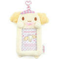 Japan Sanrio Fluffy Pass Case Card Holder - Cinnamoroll : Cinnamo Angel Friend Chiffon - 1