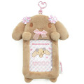 Japan Sanrio Fluffy Pass Case Card Holder - Cinnamoroll : Cinnamo Angel Friend Mocha - 1