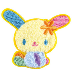Japan Sanrio Versatile Iron-On and Sticker Patch - Usahana : Sitting