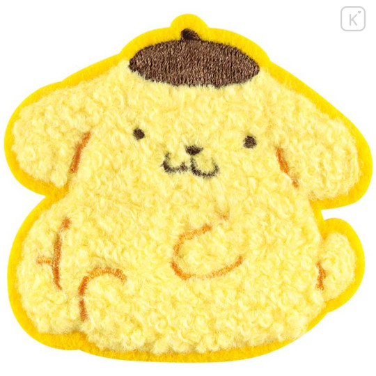 Japan Sanrio Versatile Iron-On and Sticker Patch - Pompompurin : Sitting - 1