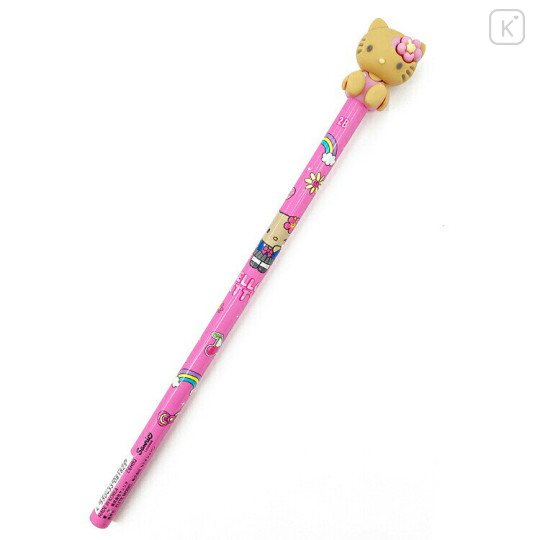 Japan Sanrio Large Mascot 2B Pencil - Hello Kitty : Tan Sunburned - 1