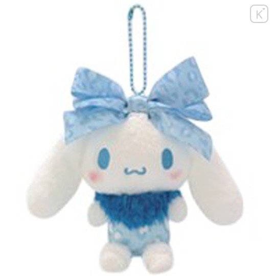 Japan Sanrio Mascot Ball Chain - Cinnamoroll : Blue Leopard Ribbon - 1