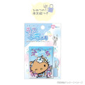 Japan Sanrio Lockable Diary Mochimochi Memo Pad - Hello Kitty : Floating Sequins Tan Sunburned Sparkling Tropical - 3