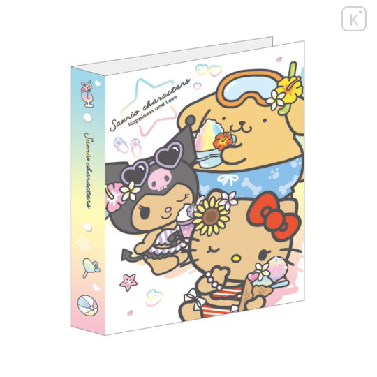 Japan Sanrio Friendship Profile Memory Book Keepsake - Tan Sunburned Sparkling Tropical - 1