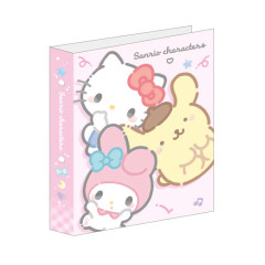 Japan Sanrio Friendship Profile Memory Book Keepsake - Characters Pink