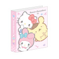 Japan Sanrio Friendship Profile Memory Book Keepsake - Characters Pink - 1