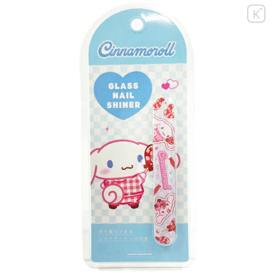 Japan Sanrio Glass Nail File Shiner - Cinnamoroll : Milk Red - 1