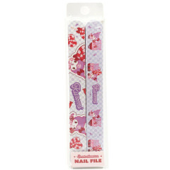 Japan Sanrio Nail File Shiner Set - Kuromi : Red