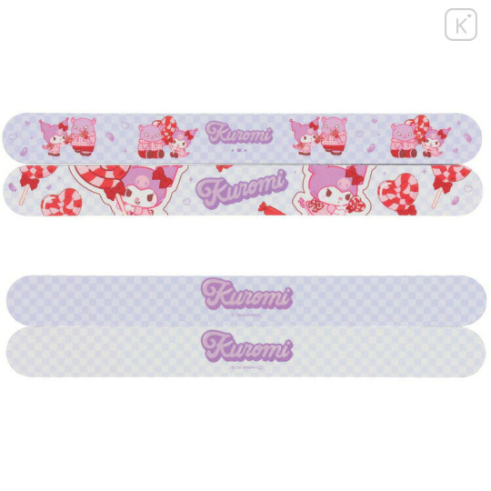 Japan Sanrio Nail File Shiner Set - Kuromi : Red - 2